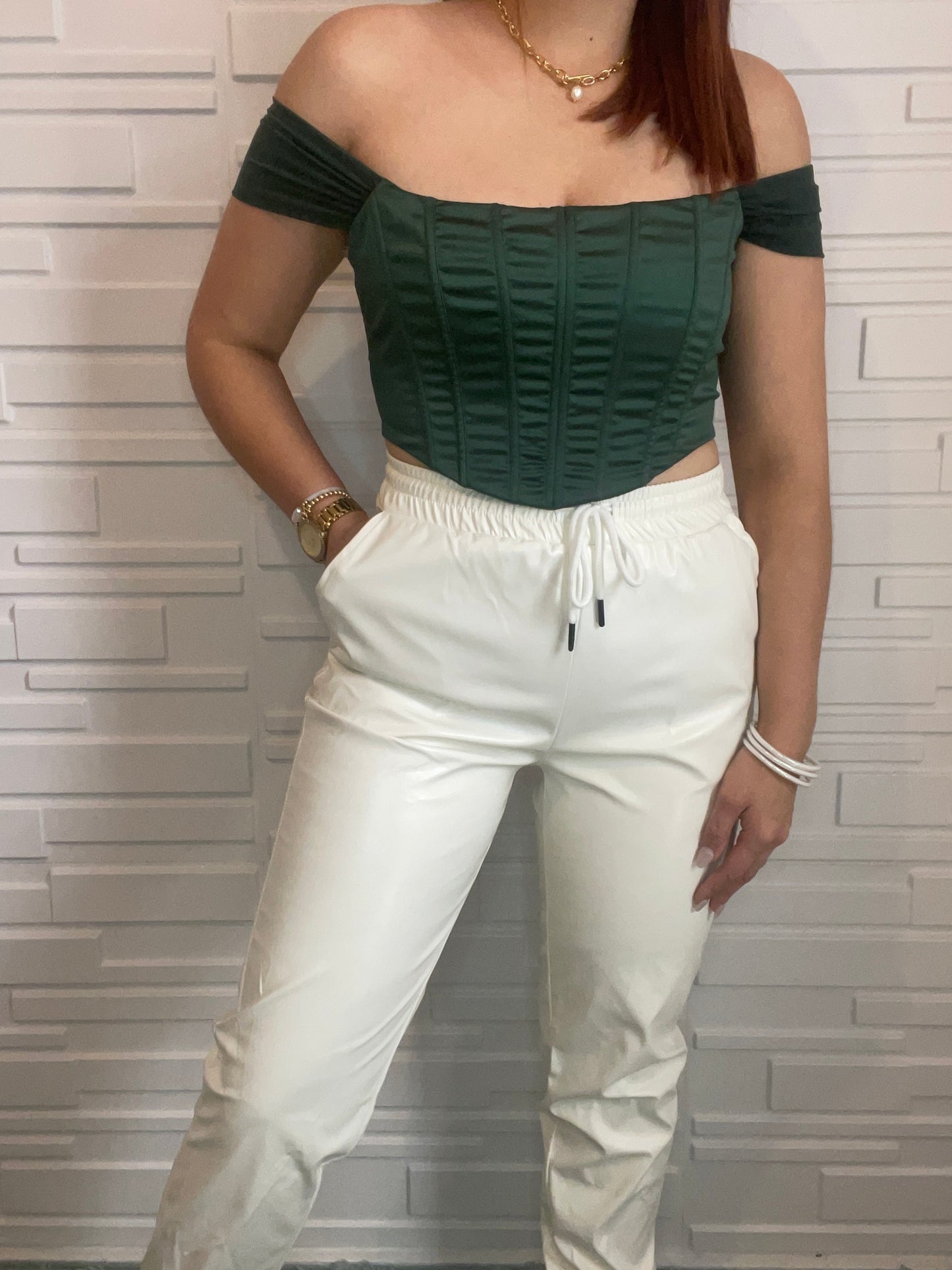 Green corset