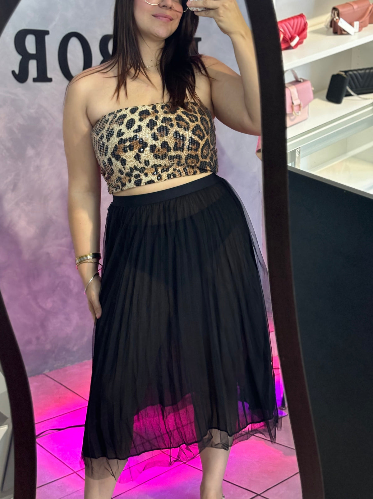 LEOPARD TUBE TOP