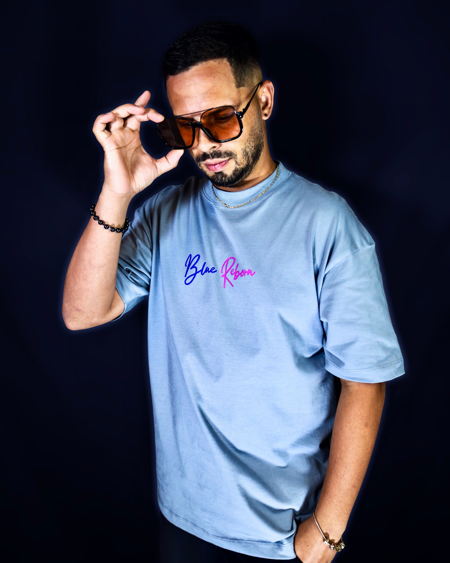 GREY Blue Reborn Oversize