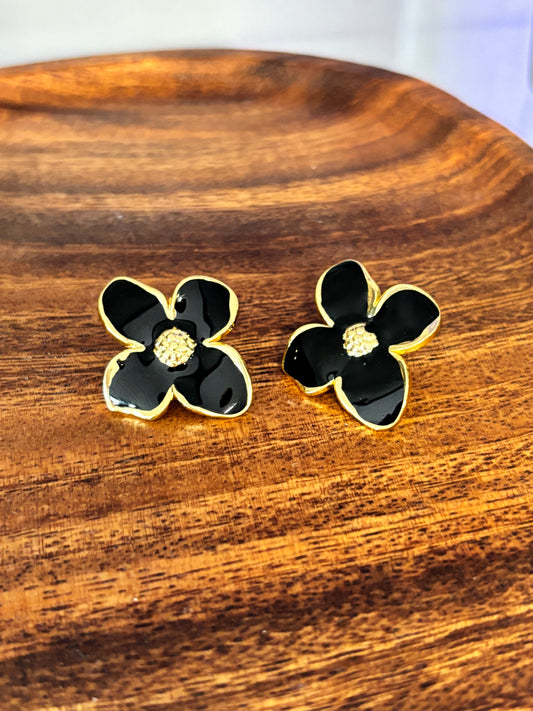 BLACK EARRINGS S/S