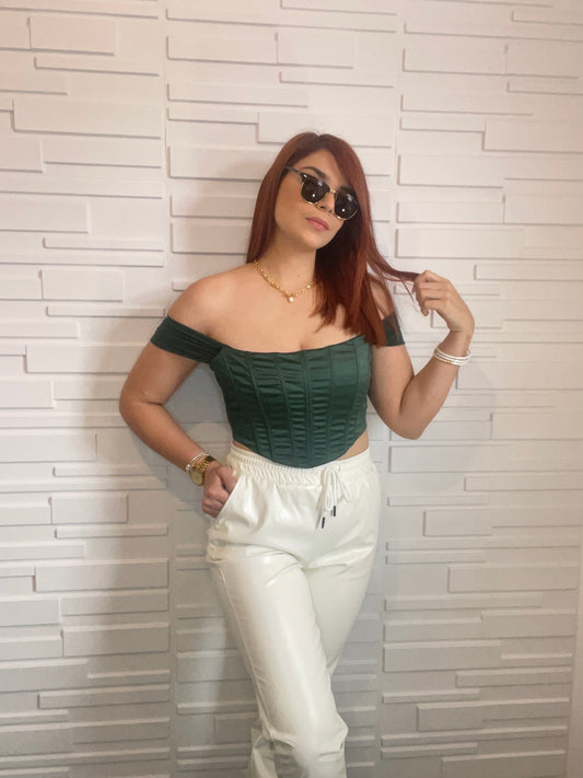 Green corset