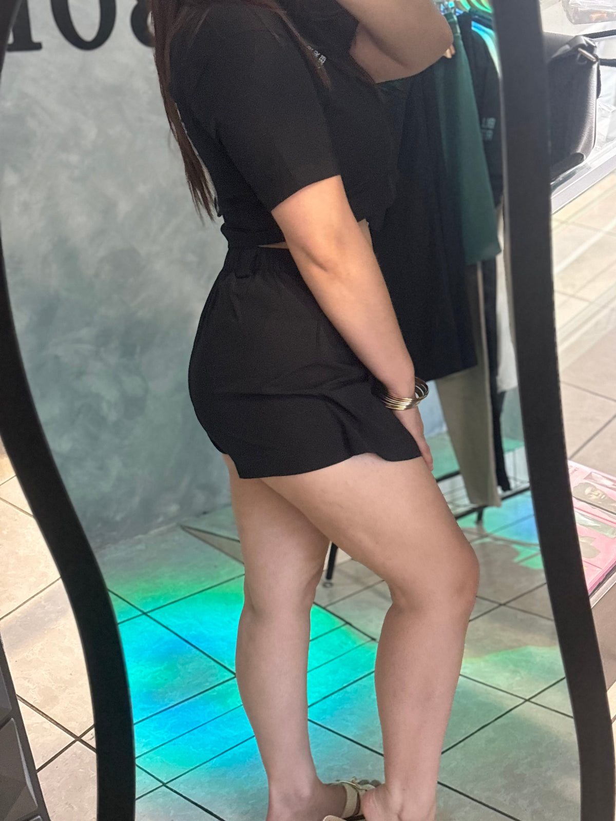 BLACK SKORT
