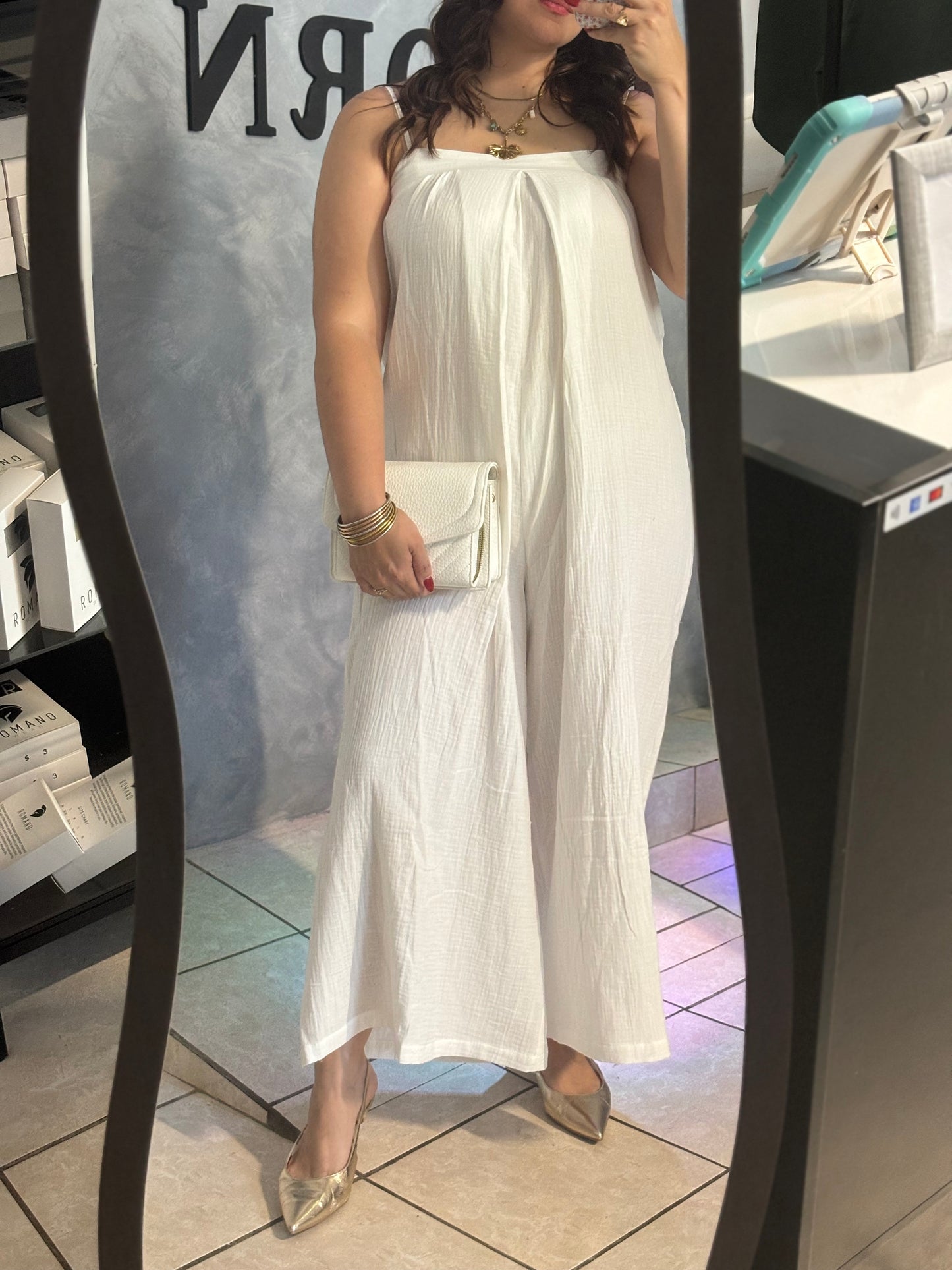 WHITE ROMPER