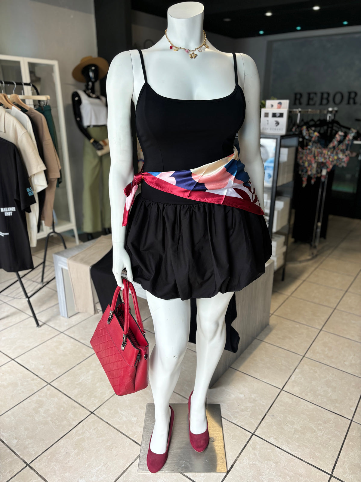 BLACK BUBBLE DRESS