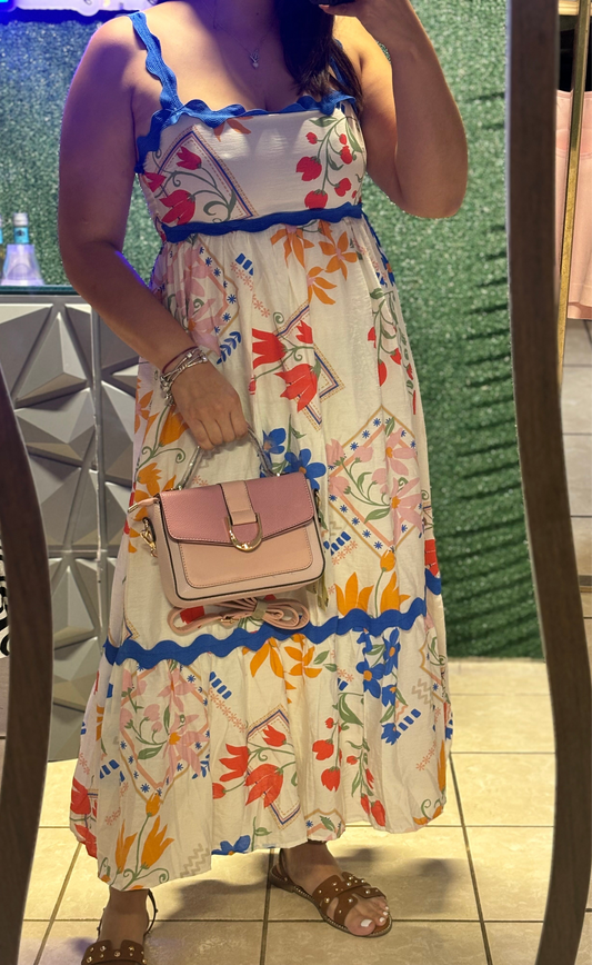 IVORY MULTY COLOR DRESS