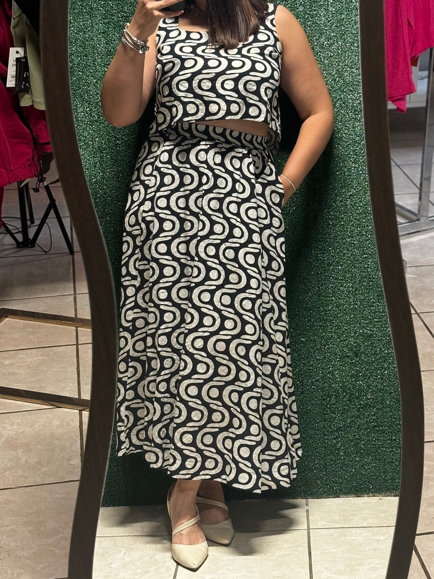 GEO MAXI SKIRT