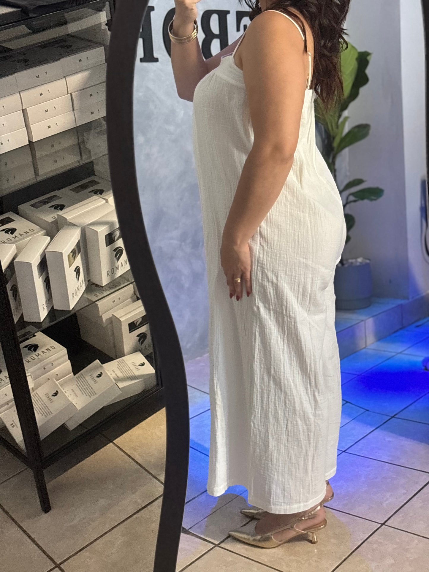 WHITE ROMPER