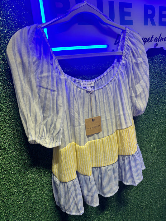 BLUE MULTI TOP