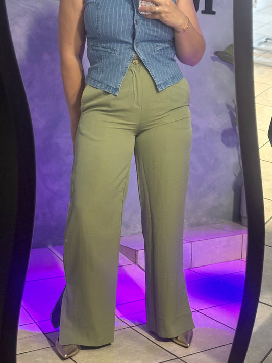OLIVE PANTS