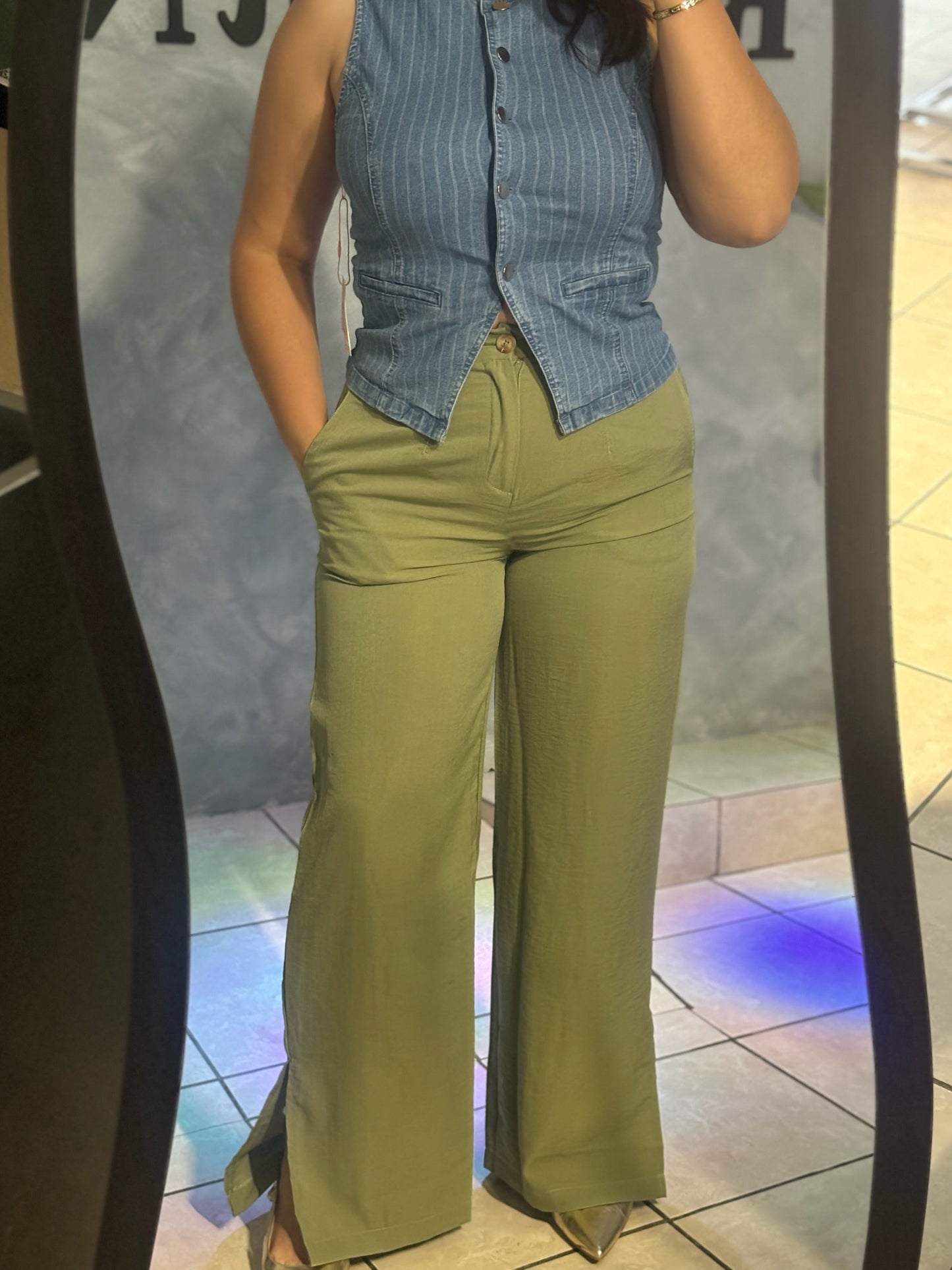 OLIVE PANTS