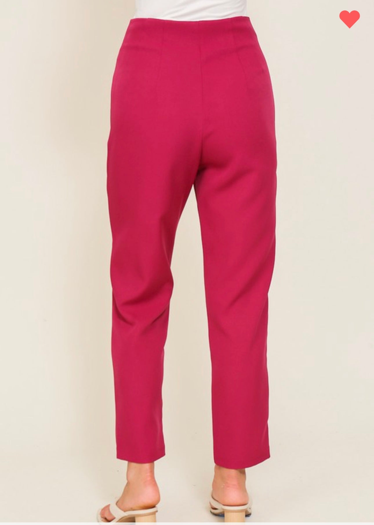 Magenta High Waisted Pants