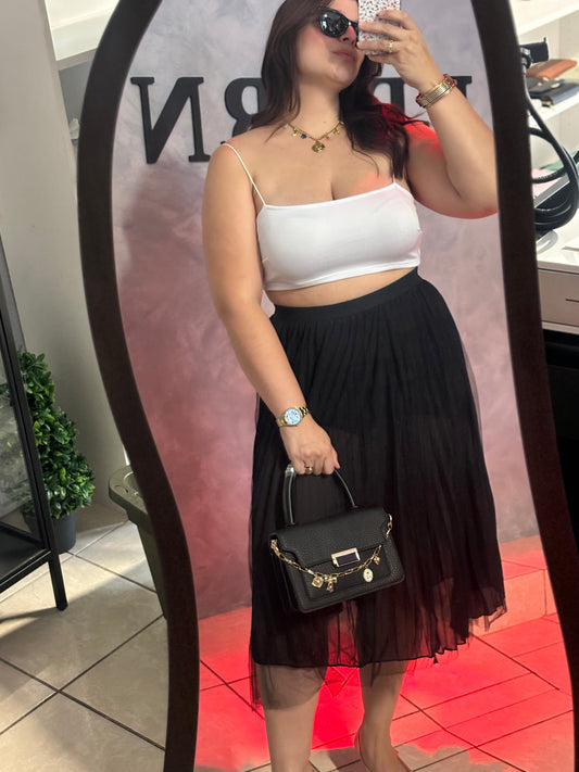 HIGH RISE TULLE SKIRT
