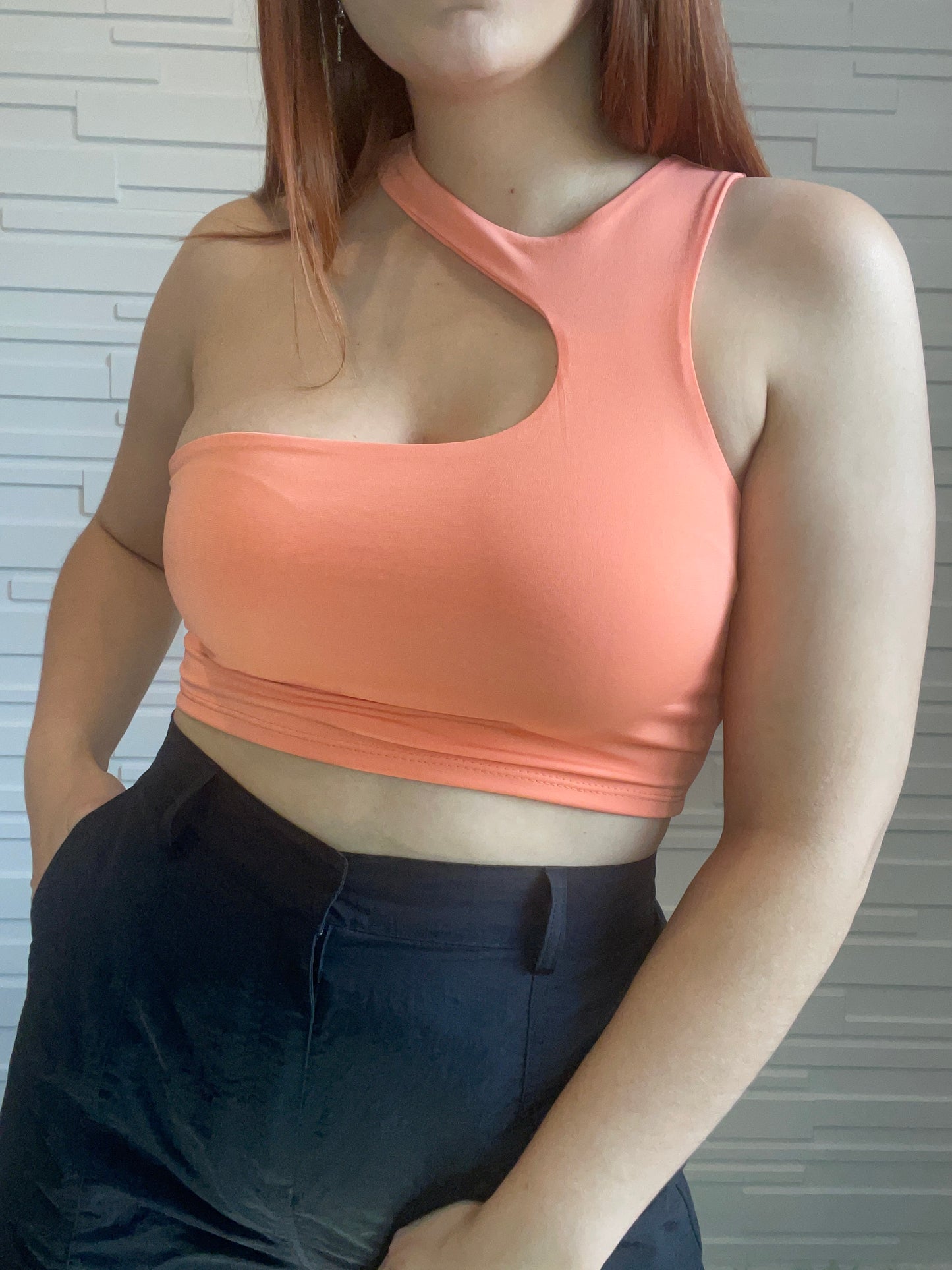 CORAL CROP TOP