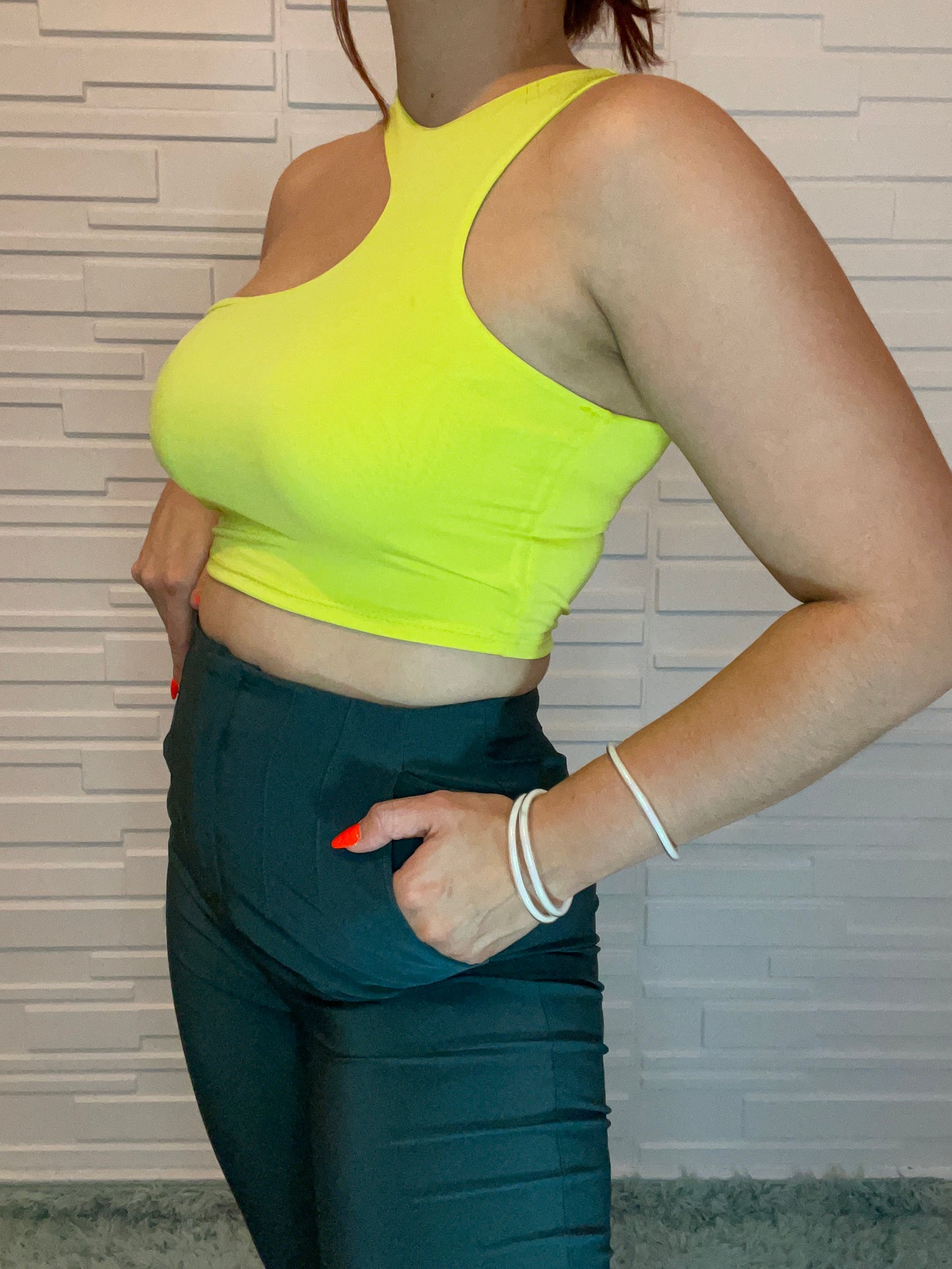 LIME CROP TOP