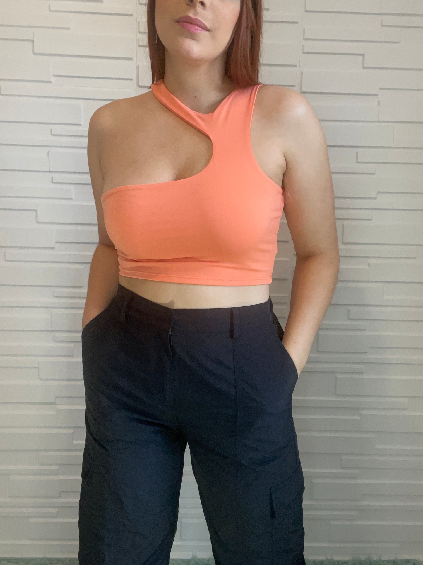 CORAL CROP TOP